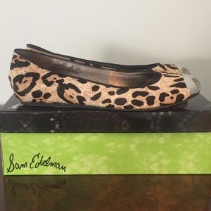 Snow leopard print flats/ cheetah print flats